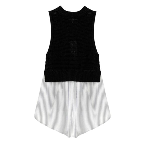 VERONICA BEARD South Beach Sleeveless Sweater in Black S - Picture 5 of 9